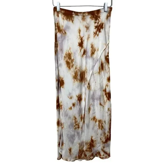 YFB Young Fabulous Broke Leyland Midi Skirt XS Tie Dye Slit Boho Thistle Cosmic - Picture 2 of 9